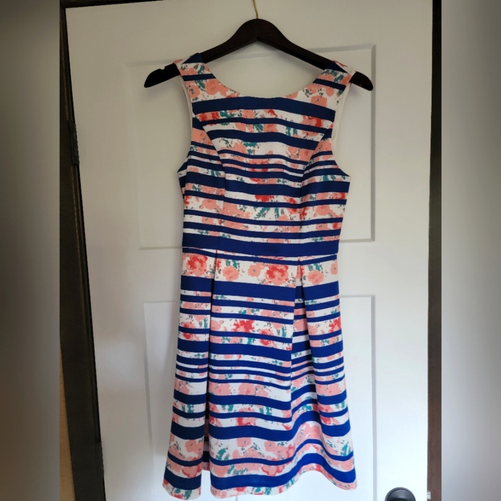 Pixley Striped Floral Dress (Size Small)